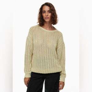 Aritzia Wilfred Free Afterglow Sweater Coastal Knit Cotton